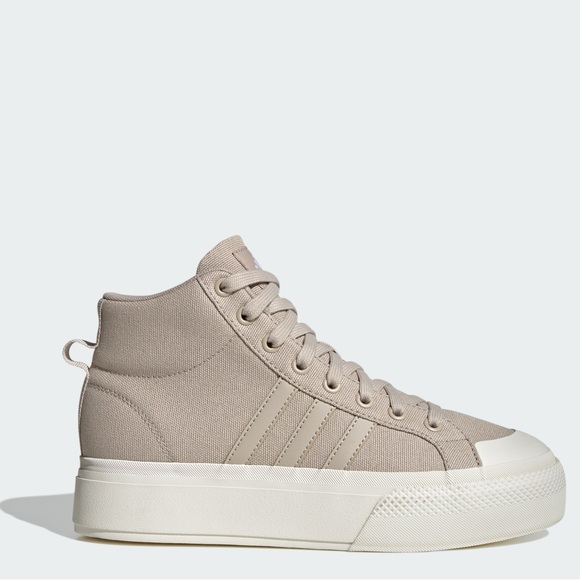 adidas Shoes - adidas Beige High-Top Sneakers